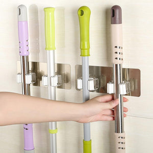 Wall Mounted Mop Organizer